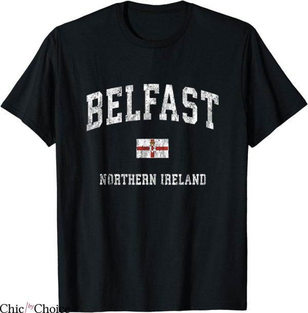 Northern Ireland Retro T-Shirt Belfast Vintage Athletic