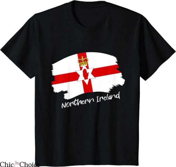Northern Ireland Retro T-Shirt Northern Irish Flag Proud