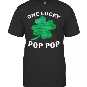 One Lucky Pop Pop Vintage St Patrick Day T-Shirt