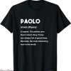 Paolo Nutini T-Shirt Paolo Name T-Shirt Music