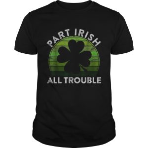 Part Irish All Trouble Gift Sunset Irish St Patricks Day shirt