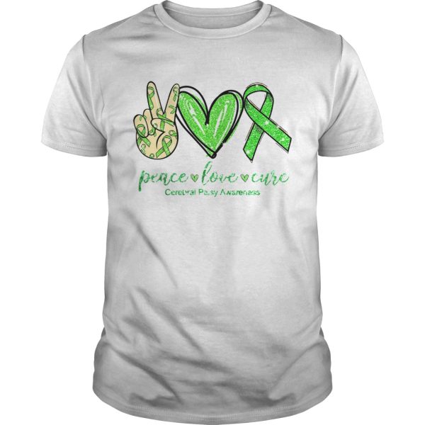 Peace Love Cure Cerebral Awareness shirt