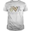 Peace Love Cure brain Cancer Awareness shirt
