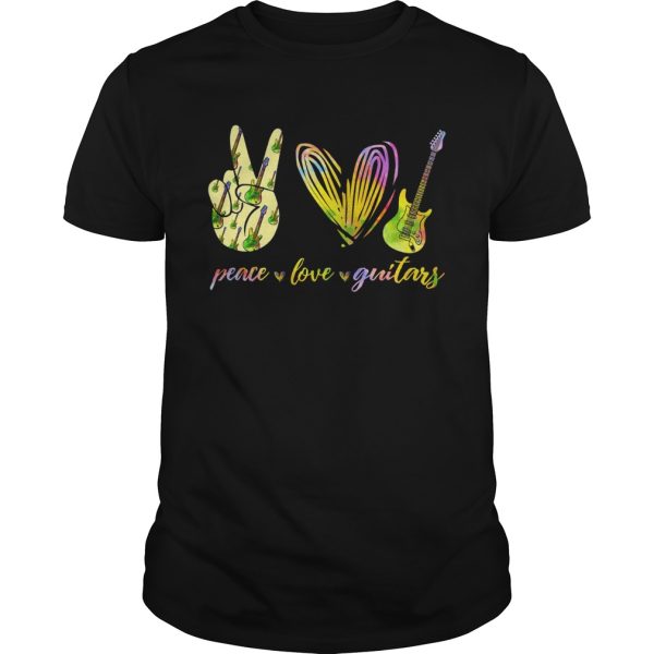 Peace Love Guitars special version shirt