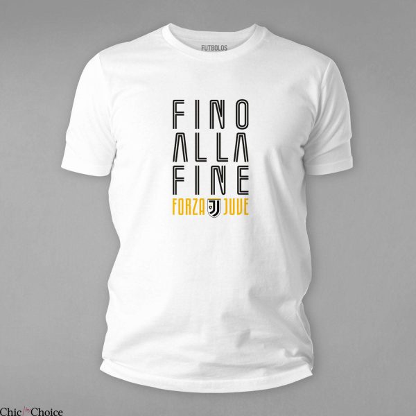 Pink Juventus T-Shirt Fino Alla Fine Forza Juve Italy