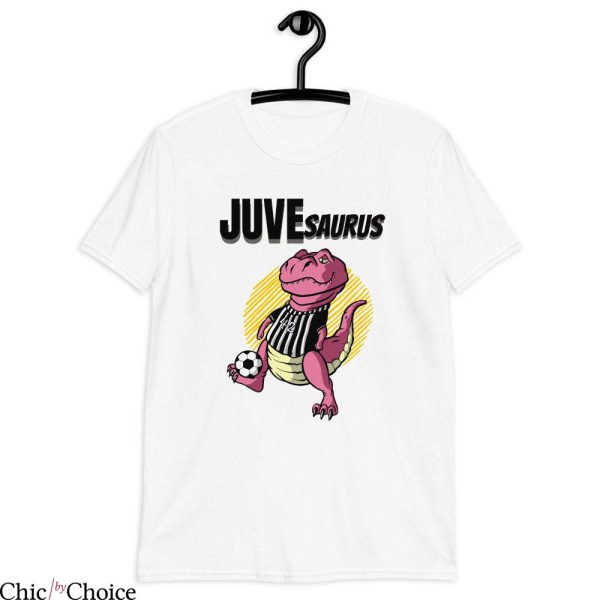 Pink Juventus T-Shirt Juvesaurus Soccer Futbol Retro