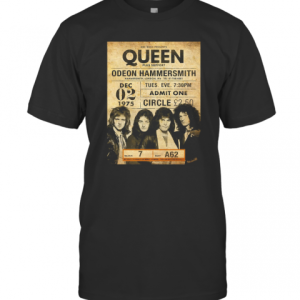 Queen Odeon Hammersmith Admit One Circle T-Shirt