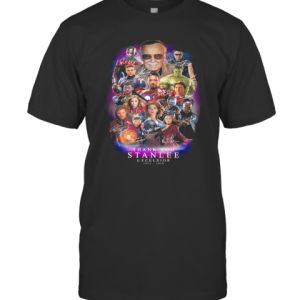 RIP Black Panther Marvel Heroes Thank You Stan Lee Excelsior 1922 2018 Signatures T-Shirt