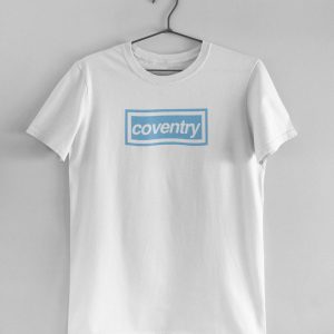 Retro Coventry City T-Shirt Box Logo Sports Soccer