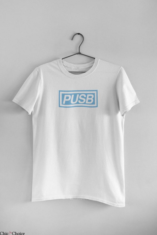 Retro Coventry City T-Shirt Pusb Play Up Sky Blues Box Logo