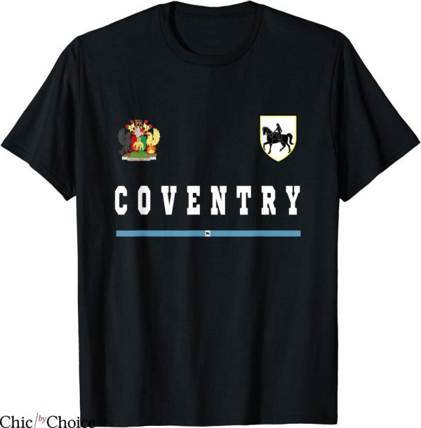 Retro Coventry City T-Shirt Sports Soccer Flag Football