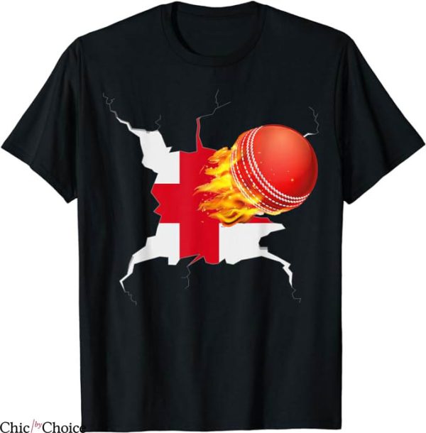 Retro England Cricket T-Shirt England Cricket Fan NFL