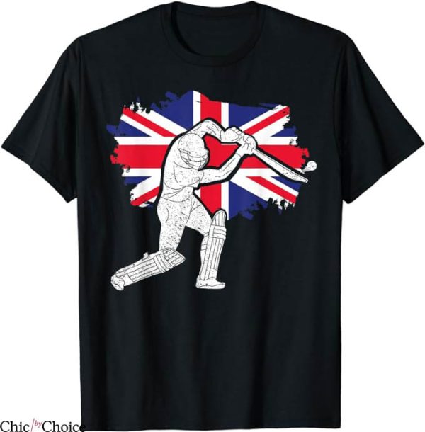 Retro England Cricket T-Shirt Lover Cricket Fan T-Shirt NFL