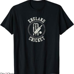Retro England Cricket T-Shirt Vintage Logo T-Shirt NFL
