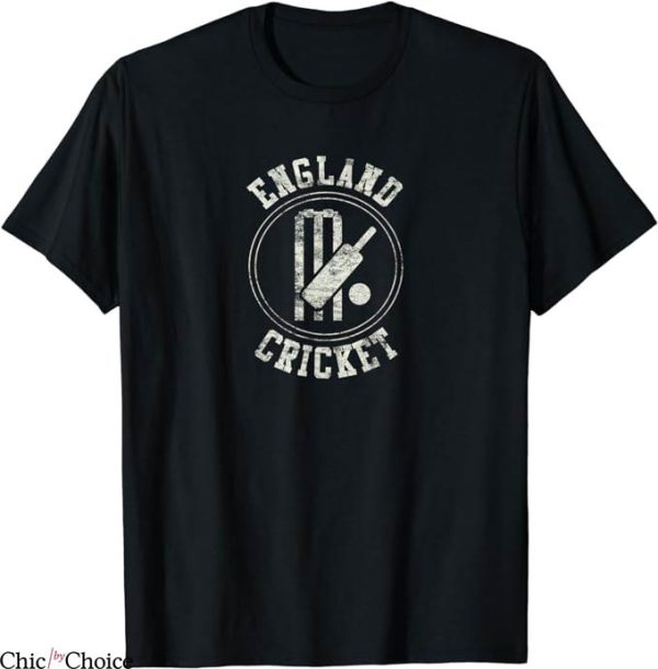 Retro England Cricket T-Shirt Vintage Logo T-Shirt NFL