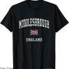 Retro Middlesbrough T-Shirt England Vintage Athletic Sports