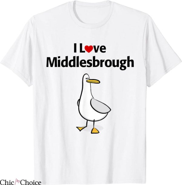Retro Middlesbrough T-Shirt I Love Middlesbrough British