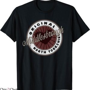 Retro Middlesbrough T-Shirt In North Yorkshire Travel Heart