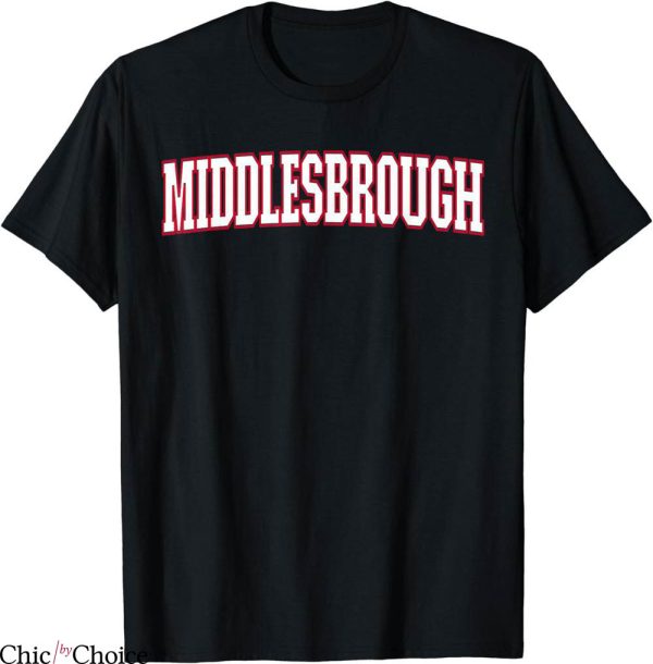 Retro Middlesbrough T-Shirt Uk England Sports Soccer