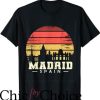 Retro Real Madrid T-shirt Marid Retro Vintage Souvernir Skyline