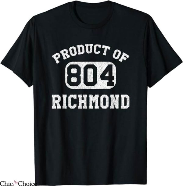 Richmond Afc T-Shirt Retro Area 804 Code T-Shirt NFL