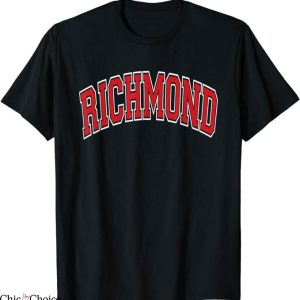 Richmond Afc T-Shirt Virginia VA Red Text T-Shirt NFL
