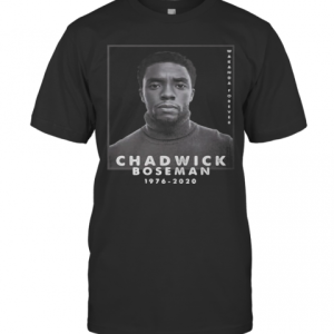 Rip Chadwick Boseman Black Panther Wakanda Forever 1976 2020 T-Shirt