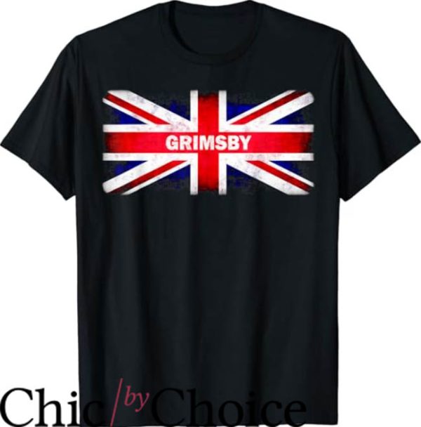 Grimsby Town T-shirt Grimsby UK British Flag T-Shirt