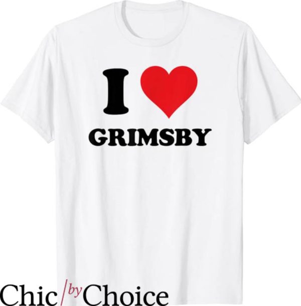 Grimsby Town T-shirt I Heart Grimsby Love UK T-Shirt