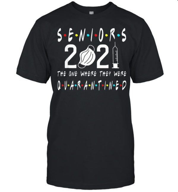 Senior class of 2021 graduation quarantine face mask shirt