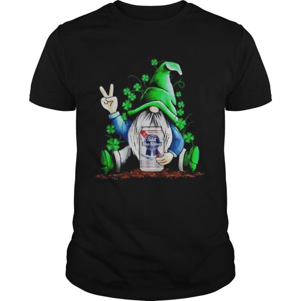 Shamrock Gnome hug Pabst Blue Ribbon shirt