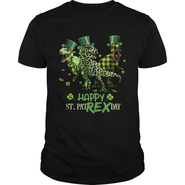 Shamrock luckiest happy St Pat Rex day shirt