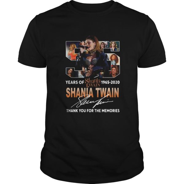 Shania Twain With Come On Over Album 55th Years Of 19652020 Signature shirt