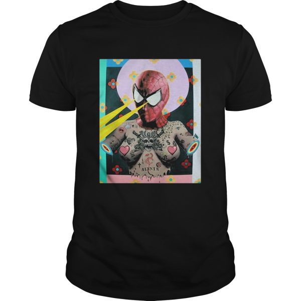 Spiderman Sinner Framed Print by Tyler Tilley for Inked shirt