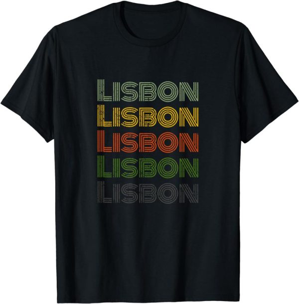 Sporting Lisbon T-Shirt Portugal 70’s City Retro Vintage