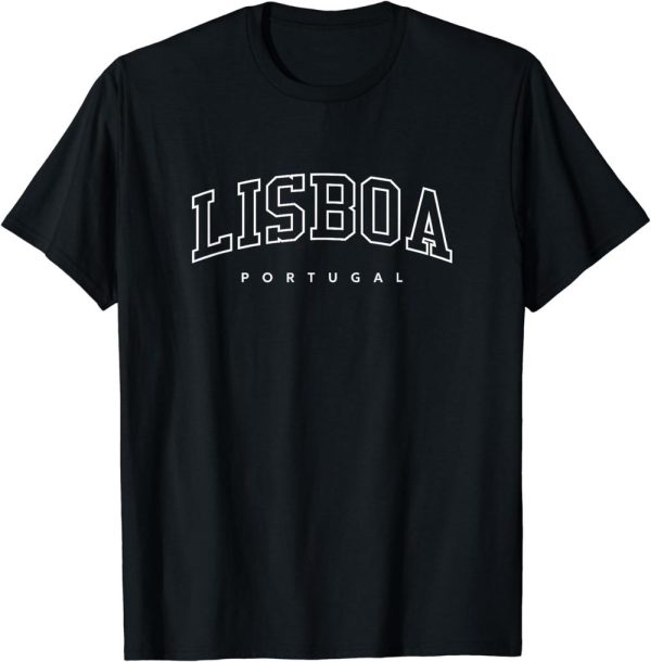 Sporting Lisbon T-Shirt Portugal Trendy Varsity Athletic