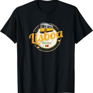 Sporting Lisbon T-Shirt Portugal With Retro Tram Vintage