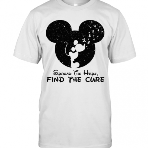 Spread The Hope Find The Cure Breast Cancer Awareness Mickey Mouse T-Shirt