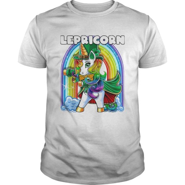 St Patricks Day Flossing Unicorn Lepricorn Costume Girls shirt