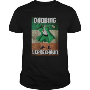 St Patricks Day Irish Flag Dabbing Leprechaun shirt