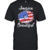 Sunflower america the beautiful flag shirt