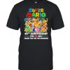 Super Mario 40th anniversary 1981 2021 thank you for the memories shirt