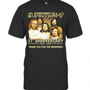 Supertramp 51St Anniversary 1969 2020 Thank You For The Memories T-Shirt