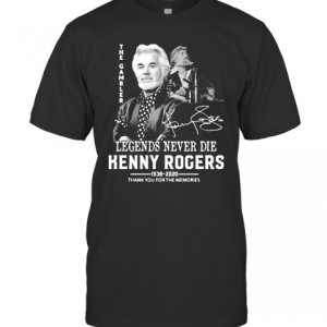 The Gambler Legends Never Die Kenny Rogers Thank You For The Memories T-Shirt