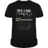 The Sopranos 20th anniversary signed thank you for the memories shirt