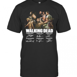 The Walking Dead Movie Characters Signatures T-Shirt