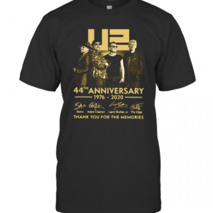 U2 44Th Anniversary Thank You For The Memories Signatures T-Shirt