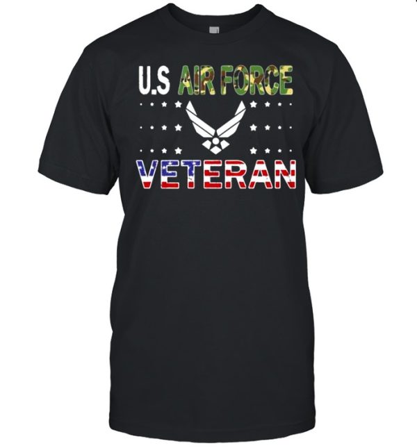 US Air Force Veteran Flag T-Shirt