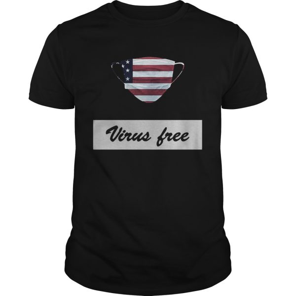 Virus Free American Flag Masks shirt