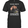Wakanda Forever Rip Chadwick Boseman 1977 2020 Thank You For The Memories Signature T-Shirt